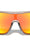Frosted Crystal Color Mirror One Piece Shield Rectangle Sports Wholesale Sunglasses