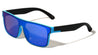 Color Mirror One Piece Shield Lens Duotone Square Wholesale Sunglasses