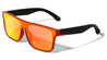 Color Mirror One Piece Shield Lens Duotone Square Wholesale Sunglasses