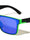 Color Mirror One Piece Shield Lens Duotone Square Wholesale Sunglasses