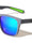 Color Mirror Vertical Ribbed Pattern Squared Sports Wholesale Sunglasses