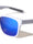 Color Mirror Vertical Ribbed Pattern Squared Sports Wholesale Sunglasses
