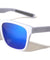 Color Mirror Vertical Ribbed Pattern Squared Sports Wholesale Sunglasses