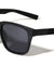 Color Mirror Vertical Ribbed Pattern Squared Sports Wholesale Sunglasses