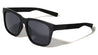 Color Mirror Vertical Ribbed Pattern Squared Sports Wholesale Sunglasses