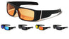 Hinge Accent Bar Rectangle Wholesale Sunglasses