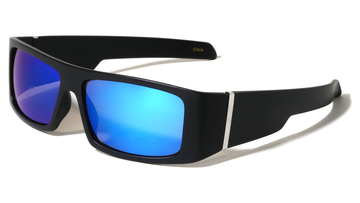 Hinge Accent Bar Rectangle Wholesale Sunglasses
