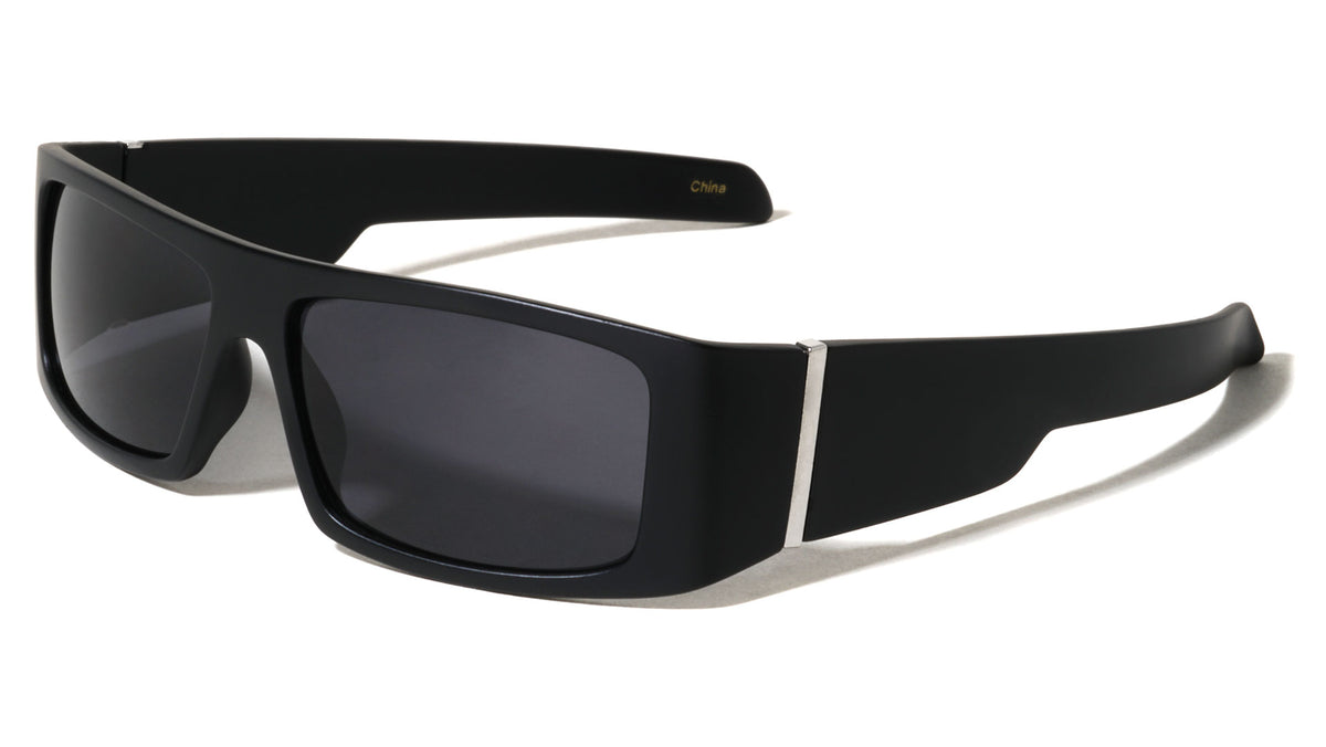 Hinge Accent Bar Rectangle Wholesale Sunglasses