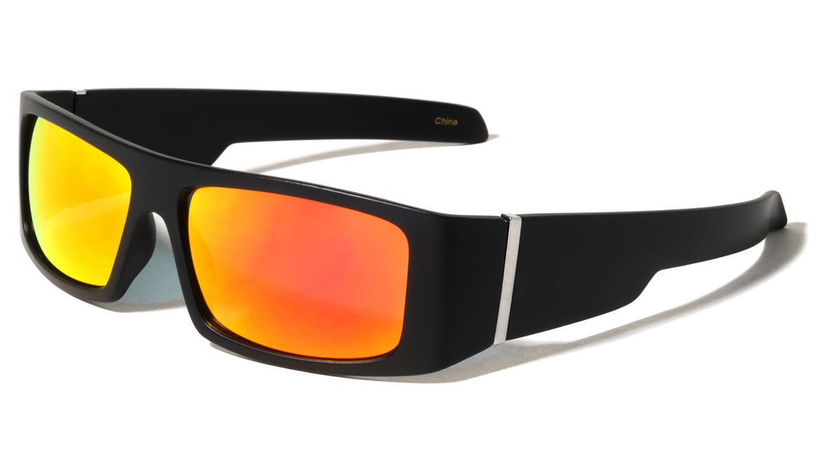 Hinge Accent Bar Rectangle Wholesale Sunglasses