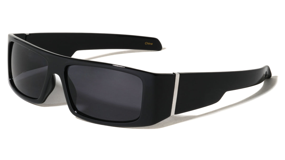 Hinge Accent Bar Rectangle Wholesale Sunglasses