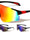 Semi Rimless Color Mirror One Piece Shield Lens Sports Wholesale Sunglasses