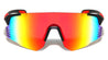 Semi Rimless Color Mirror One Piece Shield Lens Sports Wholesale Sunglasses