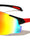 Semi Rimless Color Mirror One Piece Shield Lens Sports Wholesale Sunglasses