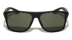 Geometric Temple Accent Bar Square Wholesale Sunglasses