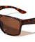Geometric Temple Accent Bar Square Wholesale Sunglasses