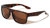 Geometric Temple Accent Bar Square Wholesale Sunglasses