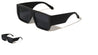 Large Temple Flat Frame Square Wholesale Sunglasses