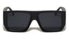 Large Temple Flat Frame Square Wholesale Sunglasses