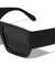 Large Temple Flat Frame Square Wholesale Sunglasses