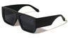 Large Temple Flat Frame Square Wholesale Sunglasses
