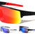 Semi Rimless Color Mirror Shield Lens Rectangle Sports Wholesale Sunglasses