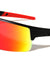 Semi Rimless Color Mirror Shield Lens Rectangle Sports Wholesale Sunglasses