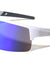 Semi Rimless Color Mirror Shield Lens Rectangle Sports Wholesale Sunglasses