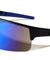 Semi Rimless Color Mirror Shield Lens Rectangle Sports Wholesale Sunglasses