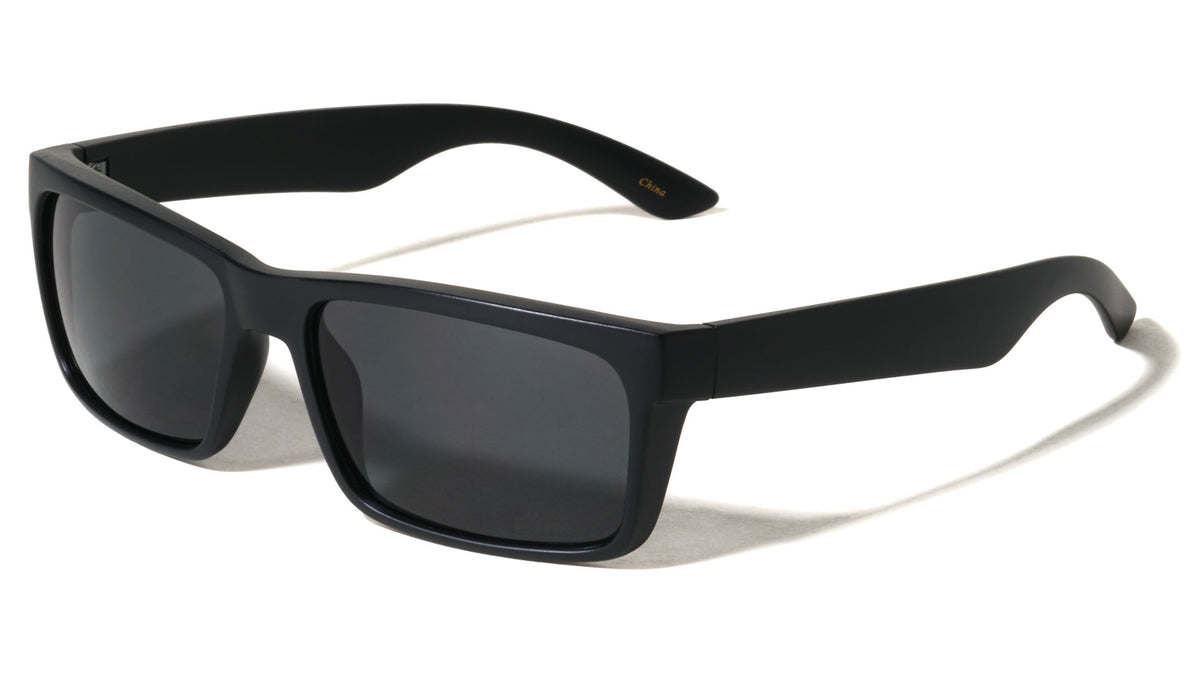 Tapered Temple Retro Wide Rectangle Wholesale Sunglasses