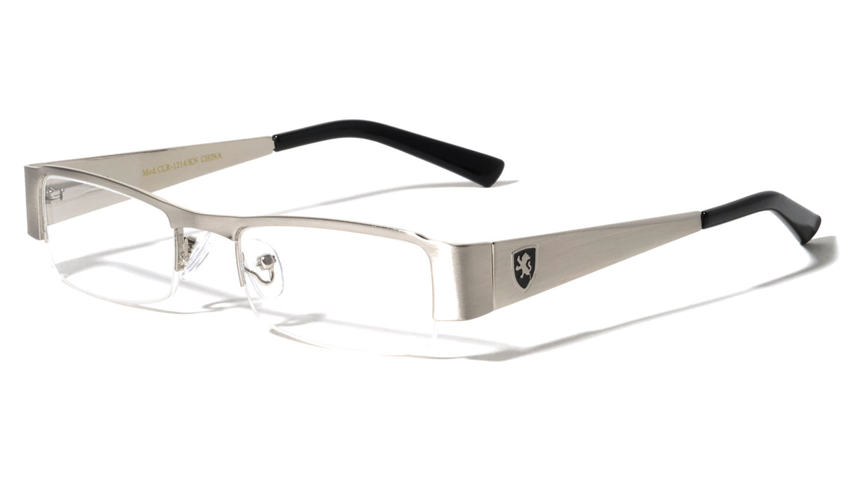 KHAN Semi-Rimless Clear Rectangle Glasses Wholesale