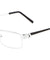 PEACE Clear Lens Color Accent Rectangle Glasses Wholesale