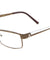 PEACE Clear Lens Color Accent Rectangle Glasses Wholesale