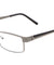 PEACE Clear Lens Color Accent Rectangle Glasses Wholesale