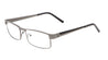 PEACE Clear Lens Color Accent Rectangle Glasses Wholesale