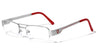 KHAN Semi-Rimless Clear Lens Wholesale Glasses