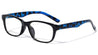 Clear Lens Rectangle Eyewear with Color Temple Wholesale