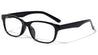 Clear Lens Rectangle Eyewear with Color Temple Wholesale