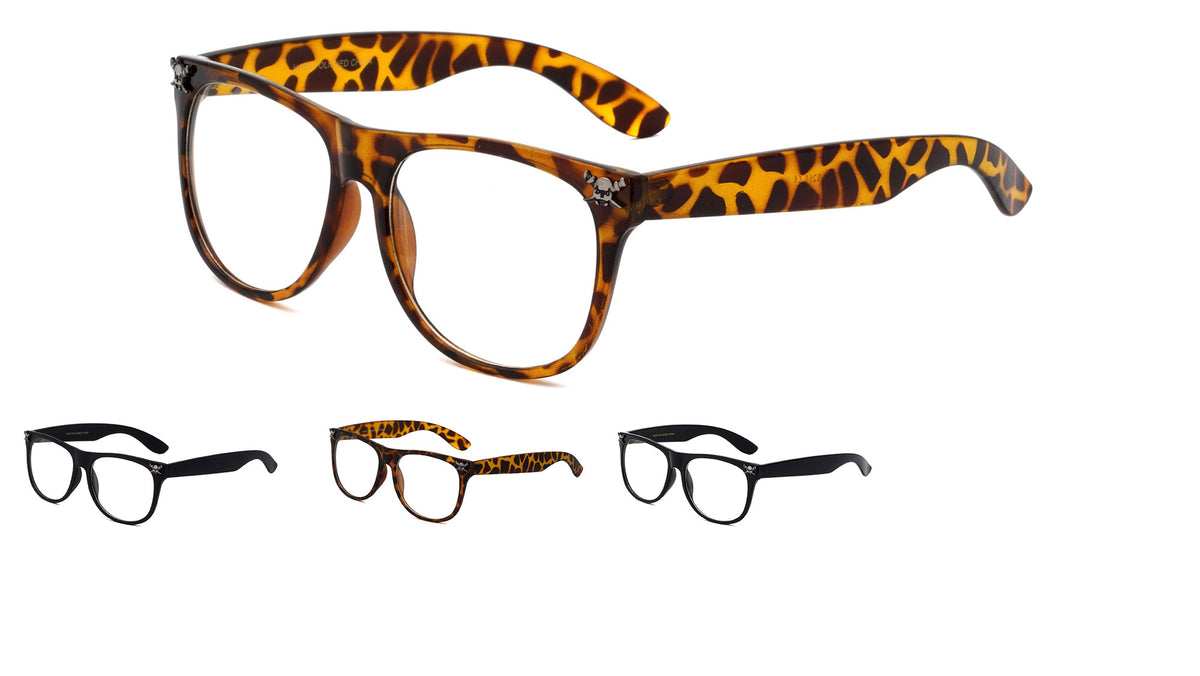 Skull Clear Lens Eyewear Wholesale