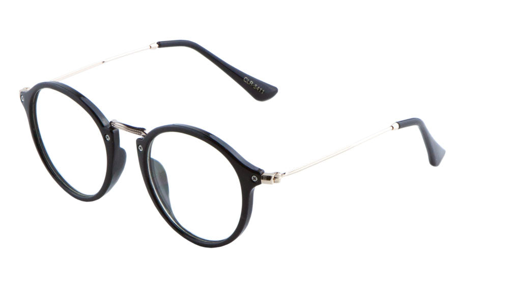Retro Round Clear Lens Wholesale Eywear