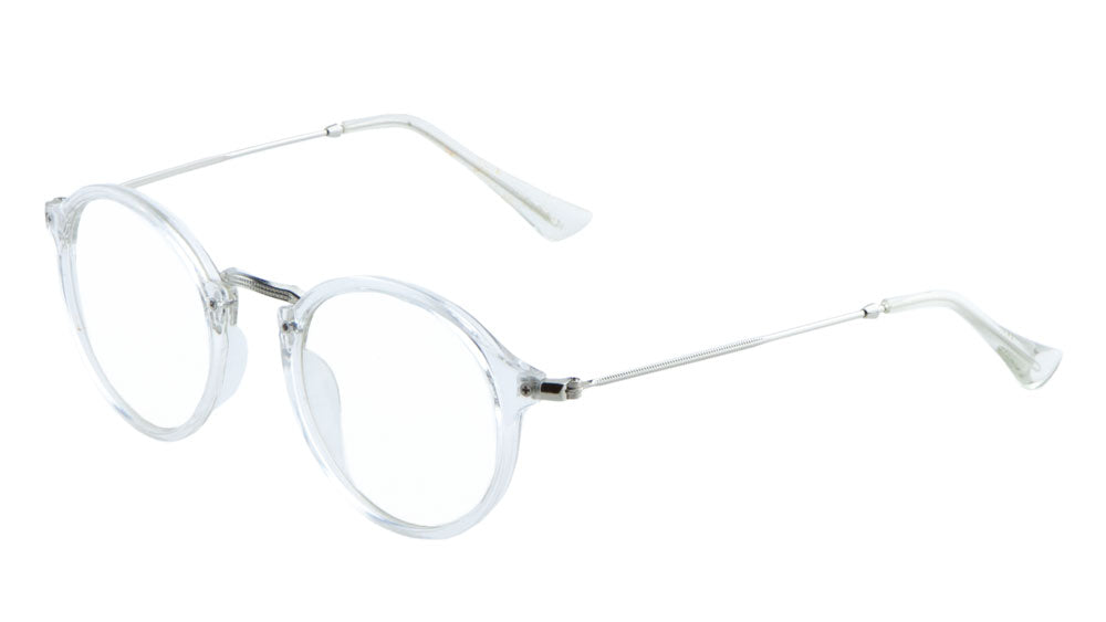 Retro Round Clear Lens Wholesale Eywear