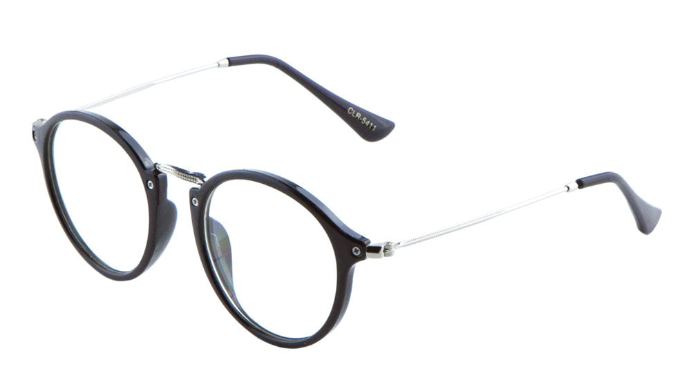 Retro Round Clear Lens Wholesale Eywear
