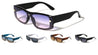 D Logo Semi-rimless Fashion One Piece Shield Lens Wholesale Sunglasses
