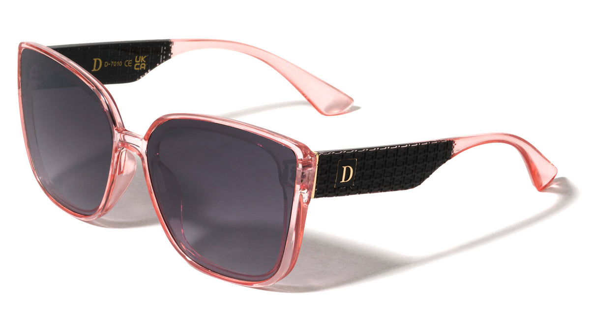D Logo Temple T Pattern Fashion Squared Cat Eye Wholesale Sunglasses