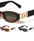 D Logo Rhinestone Accent Cutout Fashion Oval Cat Eye Wholesale Sunglasses