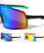 DXTREME Color Mirror One Piece Shield Sports Wholesale Sunglasses