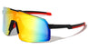 DXTREME Color Mirror One Piece Shield Sports Wholesale Sunglasses