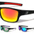 DXTREME Color Mirror Lens Rectangle Sports Wholesale Sunglasses