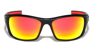 DXTREME Color Mirror Lens Rectangle Sports Wholesale Sunglasses
