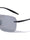 Polarized Premium Quality Gray TR90 Flexible Lightweight Rimless Square Sports Wholesale Sunglasses (sold by 1/2 dozen per order)