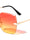 GLO Edge Cut Rimless Butterfly Wholesale Sunglasses